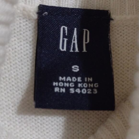Gap mockneck tank, turtleneck, white, women's size small - Picture 3 of 4